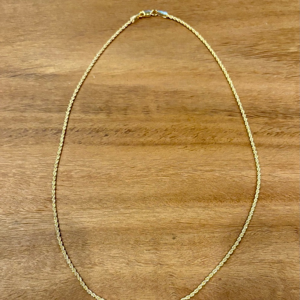 14K GP Rope Necklace - Picture 4 of 4